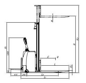 Hydraulic Mechanical Dock Leveler 1.2 ton