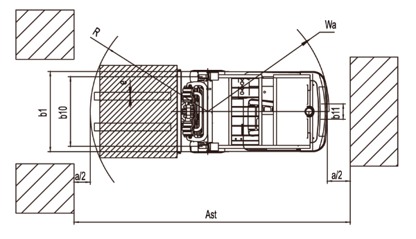 3-Wheel Electric Forklift 2 ton