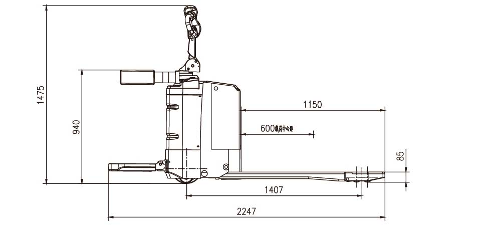 Electric pallet truck