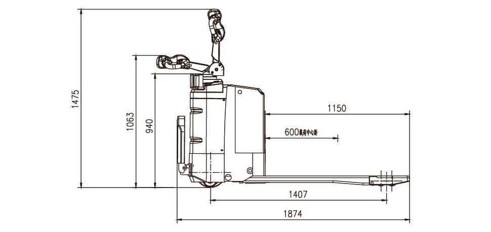 Electric pallet truck