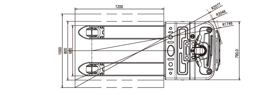 Electric pallet truck