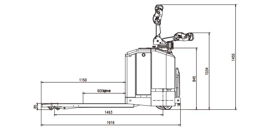 Electric pallet truck