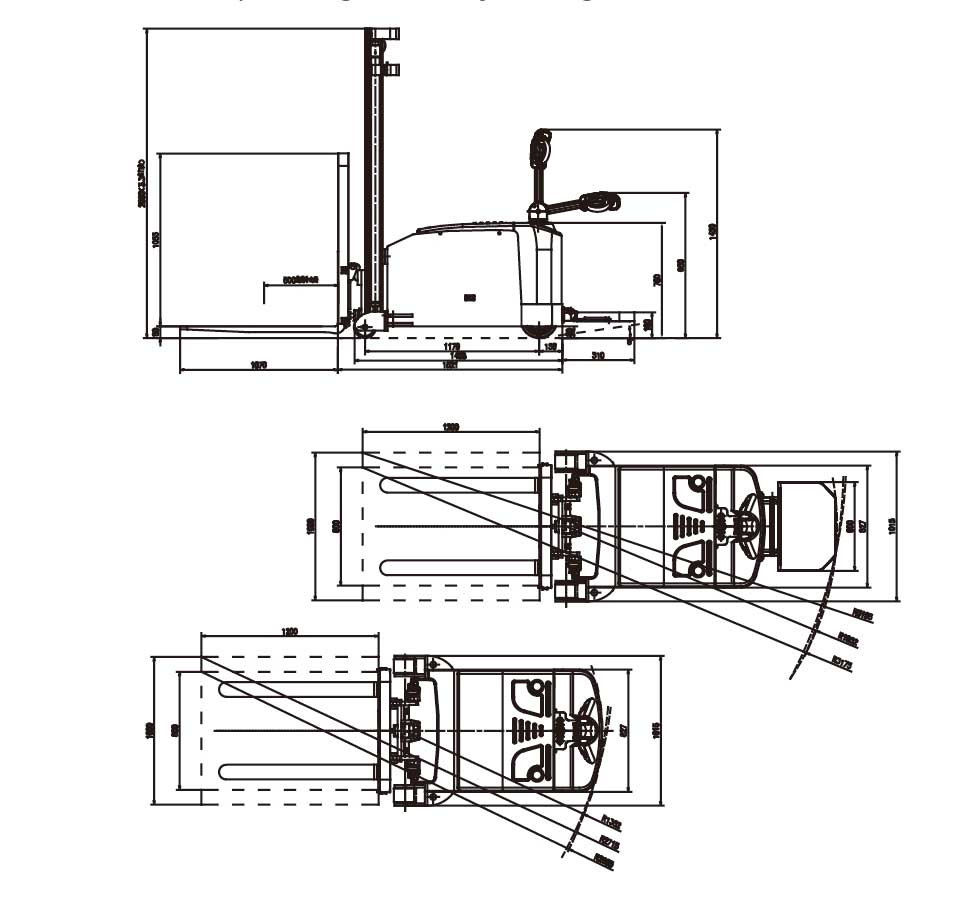 1.2 Ton Counterbalanced Electric Stacker