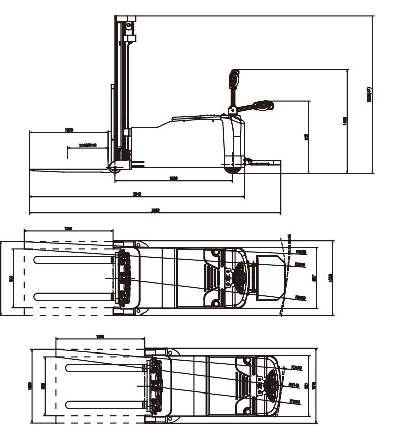 1.6 Ton Counterbalanced Electric Stacker