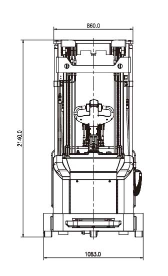 1.2/1.5 Ton Counterbalanced Reach Stacker 